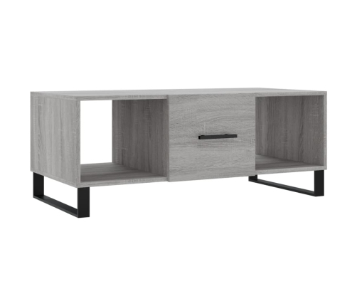 Mesa de centro madera contrachapada gris Sonoma 102x50x40 cm