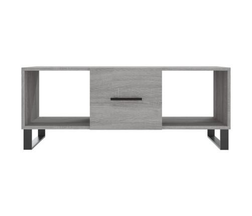 Mesa de centro madera contrachapada gris Sonoma 102x50x40 cm