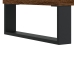 Mesa de centro madera contrachapada roble marrón 102x50x40 cm