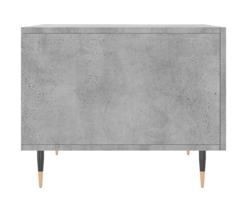 Mesa de centro madera de ingeniería gris hormigón 50x50x40 cm