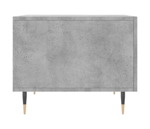 Mesa de centro 2 uds madera ingeniería gris hormigón 50x50x40cm