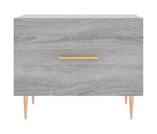 Mesa de centro madera contrachapada gris Sonoma 50x50x40 cm