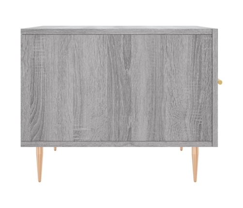 Mesa de centro madera contrachapada gris Sonoma 50x50x40 cm