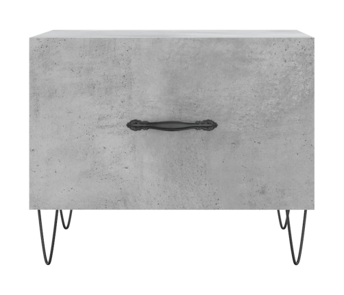 Mesa de centro 2 uds madera ingeniería gris hormigón 50x50x40cm