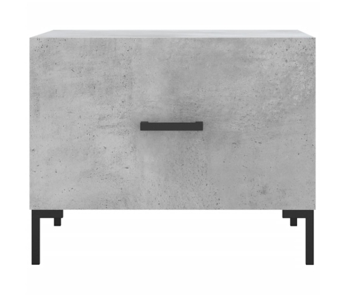 Mesa de centro 2 uds madera ingeniería gris hormigón 50x50x40cm