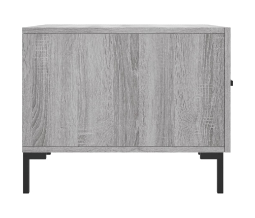 Mesa de centro madera contrachapada gris Sonoma 50x50x40 cm