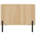 vidaXL Mesa de centro madera contrachapada roble Sonoma 50x50x40 cm