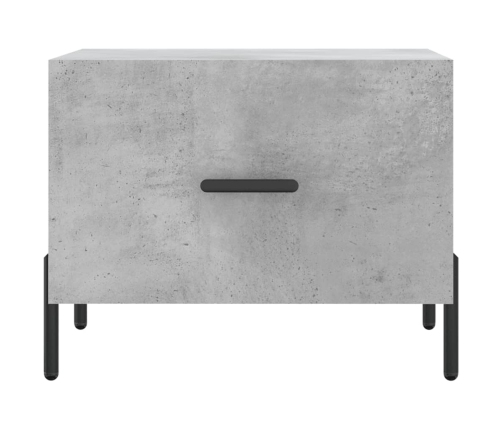 Mesa de centro 2 uds madera ingeniería gris hormigón 50x50x40cm