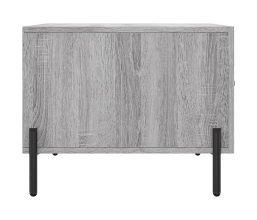 Mesa de centro madera contrachapada gris Sonoma 50x50x40 cm