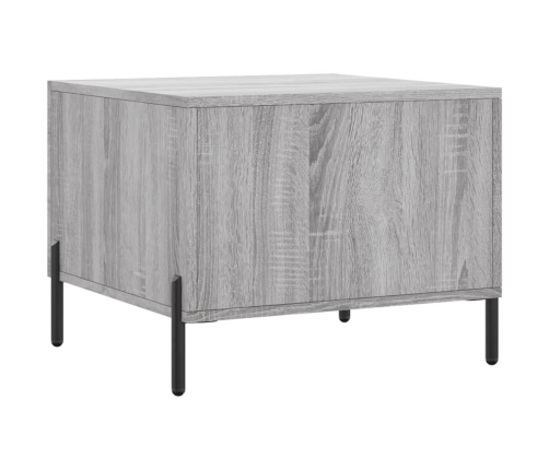 Mesa de centro madera contrachapada gris Sonoma 50x50x40 cm