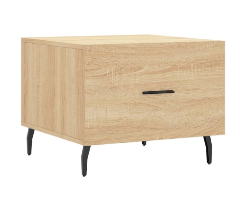 Mesa de centro madera contrachapada roble Sonoma 50x50x40 cm