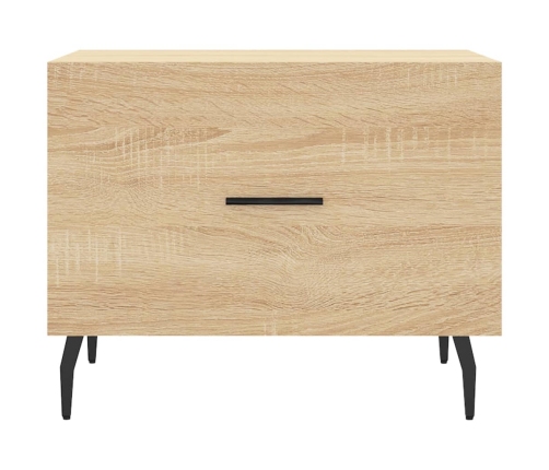 Mesa de centro madera contrachapada roble Sonoma 50x50x40 cm