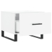 Mesa de centro madera de ingeniería brillo blanco 50x50x40 cm