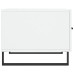Mesa de centro madera de ingeniería brillo blanco 50x50x40 cm