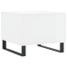 Mesa de centro madera de ingeniería brillo blanco 50x50x40 cm