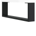 Mesa de centro madera de ingeniería brillo blanco 50x50x40 cm