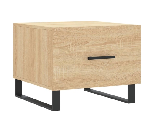 Mesa de centro madera contrachapada roble Sonoma 50x50x40 cm