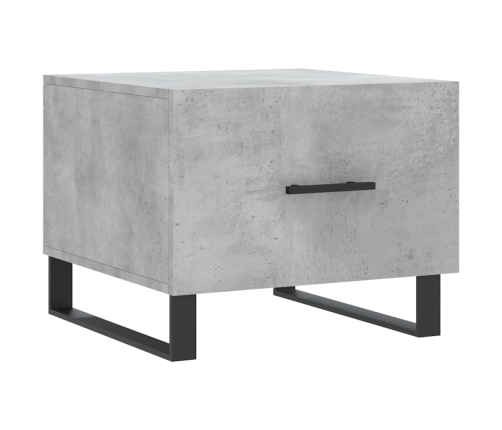 Mesa de centro 2 uds madera ingeniería gris hormigón 50x50x40cm