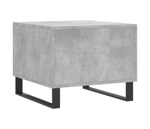 Mesa de centro 2 uds madera ingeniería gris hormigón 50x50x40cm