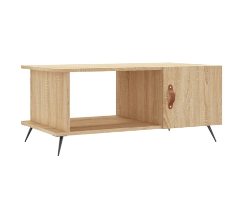 Mesa de centro madera contrachapada roble Sonoma 90x50x40 cm