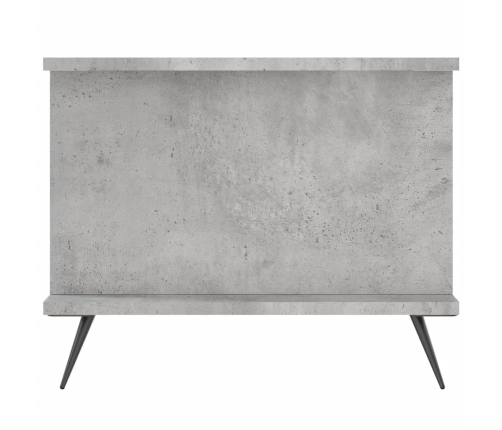 Mesa de centro madera contrachapada gris hormigón 90x50x40 cm