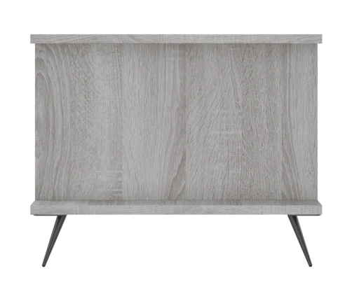 Mesa de centro madera contrachapada gris Sonoma 90x50x40 cm