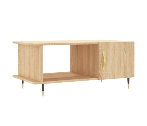 Mesa de centro madera contrachapada roble Sonoma 90x50x40 cm