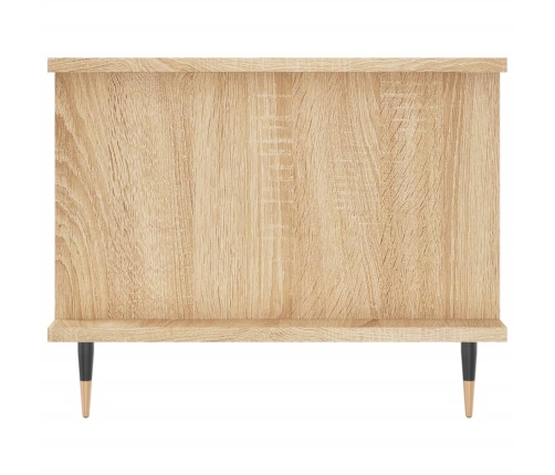 Mesa de centro madera contrachapada roble Sonoma 90x50x40 cm