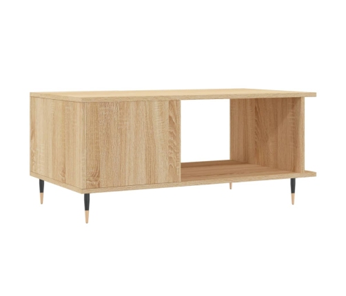 Mesa de centro madera contrachapada roble Sonoma 90x50x40 cm