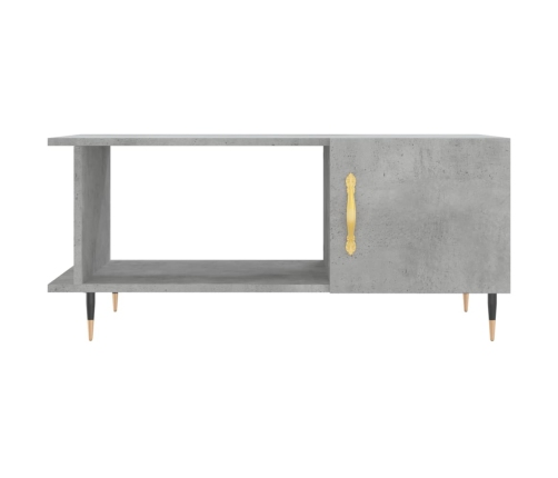 Mesa de centro madera contrachapada gris hormigón 90x50x40 cm