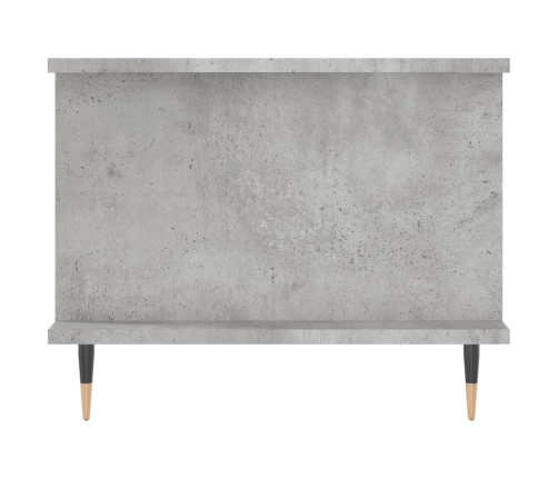 Mesa de centro madera contrachapada gris hormigón 90x50x40 cm