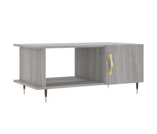 Mesa de centro madera contrachapada gris Sonoma 90x50x40 cm