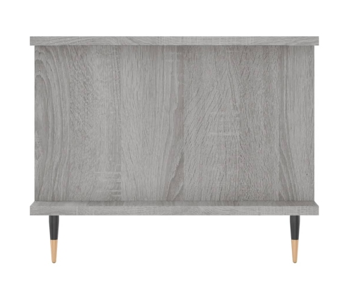 Mesa de centro madera contrachapada gris Sonoma 90x50x40 cm