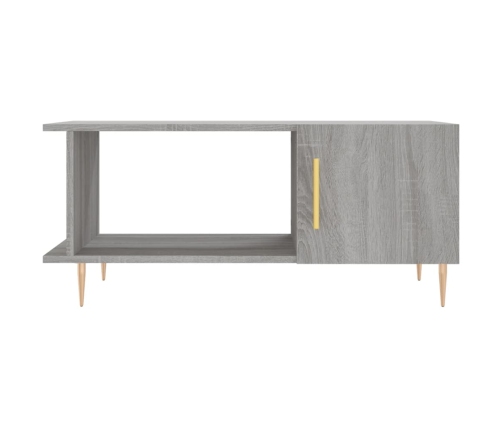 Mesa de centro madera contrachapada gris Sonoma 90x50x40 cm