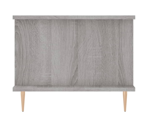 Mesa de centro madera contrachapada gris Sonoma 90x50x40 cm