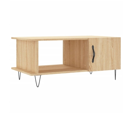 Mesa de centro madera contrachapada roble Sonoma 90x50x40 cm