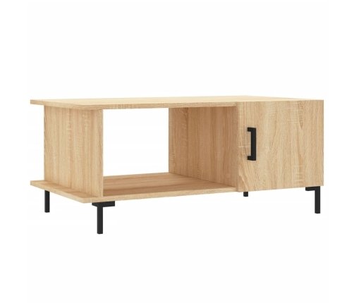 Mesa de centro madera contrachapada roble Sonoma 90x50x40 cm