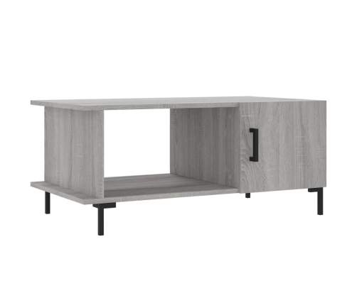 Mesa de centro madera contrachapada gris Sonoma 90x50x40 cm