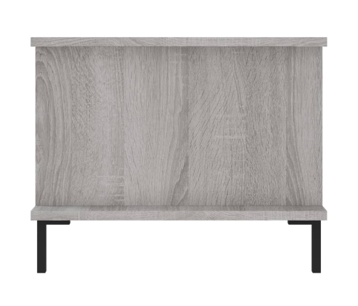 Mesa de centro madera contrachapada gris Sonoma 90x50x40 cm