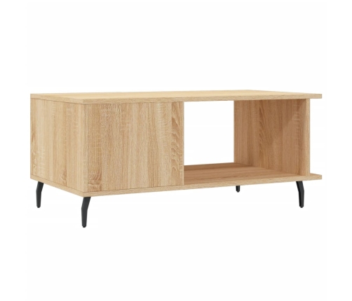 Mesa de centro madera contrachapada roble Sonoma 90x50x40 cm