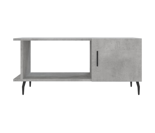 Mesa de centro madera contrachapada gris hormigón 90x50x40 cm