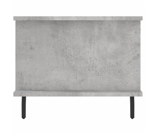 Mesa de centro madera contrachapada gris hormigón 90x50x40 cm