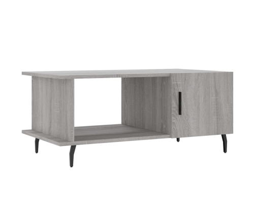 Mesa de centro madera contrachapada gris Sonoma 90x50x40 cm