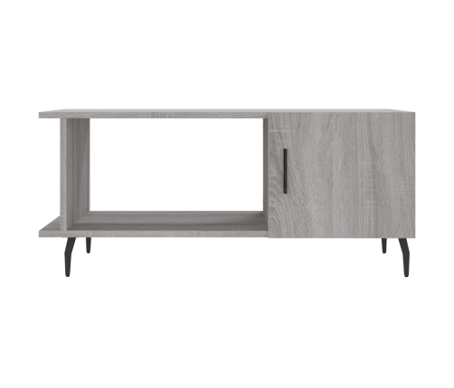 Mesa de centro madera contrachapada gris Sonoma 90x50x40 cm