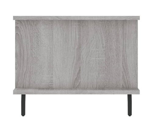 Mesa de centro madera contrachapada gris Sonoma 90x50x40 cm