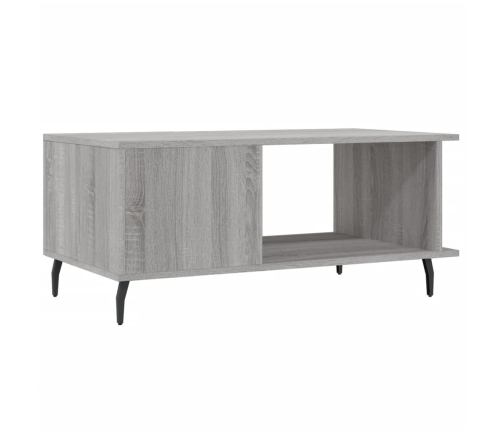 Mesa de centro madera contrachapada gris Sonoma 90x50x40 cm