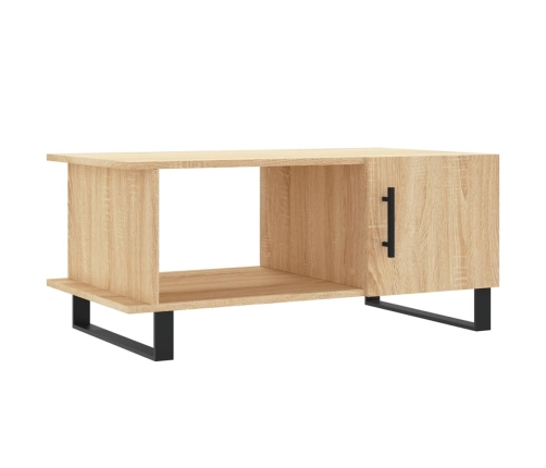 Mesa de centro madera contrachapada roble Sonoma 90x50x40 cm