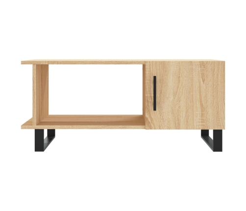 Mesa de centro madera contrachapada roble Sonoma 90x50x40 cm