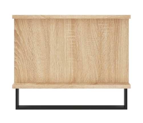 Mesa de centro madera contrachapada roble Sonoma 90x50x40 cm