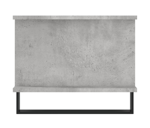 Mesa de centro madera contrachapada gris hormigón 90x50x40 cm